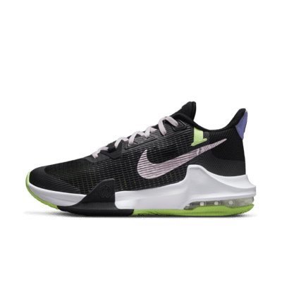 Black and green nike basketball shoes online